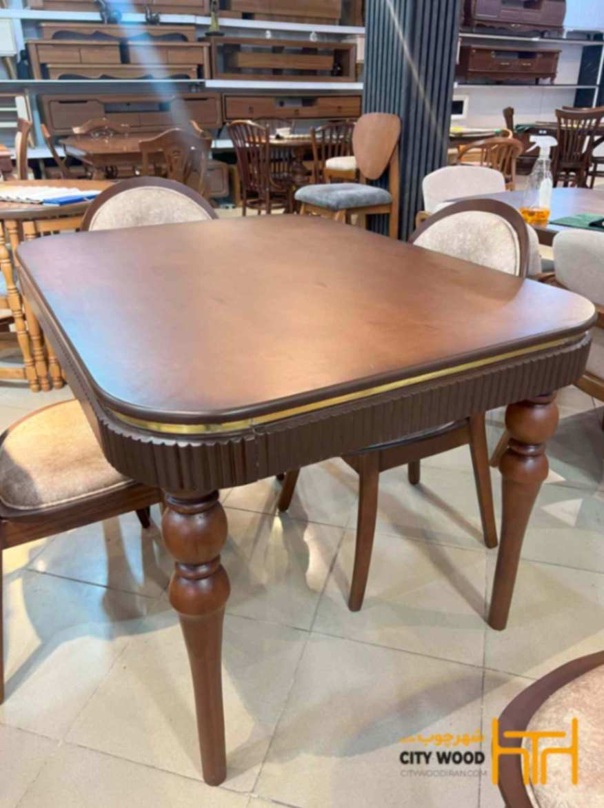 میز ناهار خوری مدل نوا ۴ نفره کد 80005